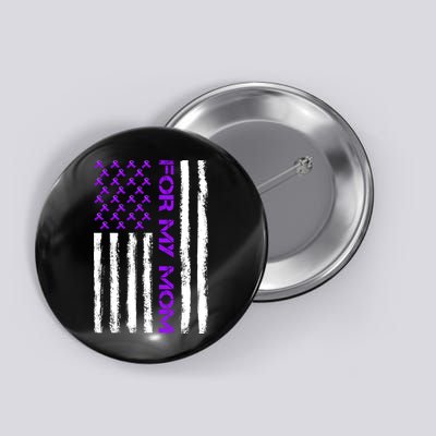 Alzheimer's Awareness For My Mom Support Flag Button
