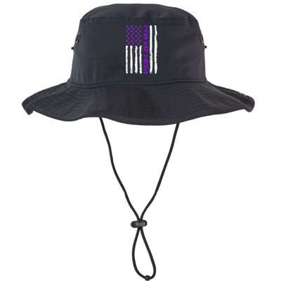 Alzheimer's Awareness For My Mom Support Flag Legacy Cool Fit Booney Bucket Hat