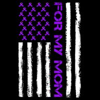 Alzheimer's Awareness For My Mom Support Flag Zip Tote Bag