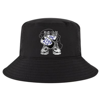 ALS Awareness For Military Veteran Cool Comfort Performance Bucket Hat