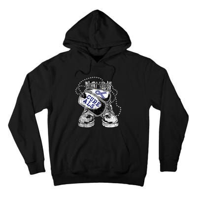 ALS Awareness For Military Veteran Tall Hoodie