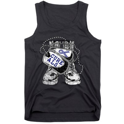 ALS Awareness For Military Veteran Tank Top