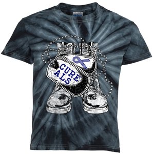 ALS Awareness For Military Veteran Kids Tie-Dye T-Shirt