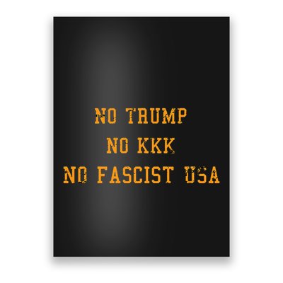 Antitrump Antifascism For Resist Movement Poster
