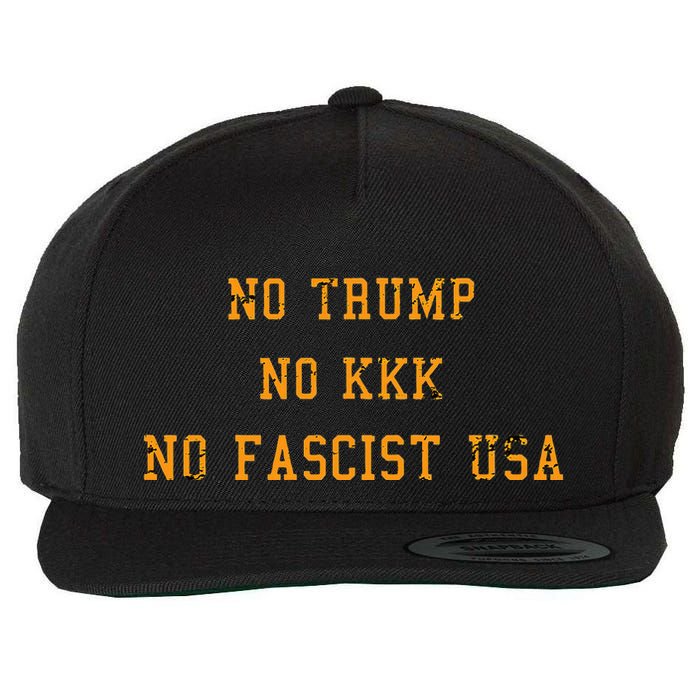 Antitrump Antifascism For Resist Movement Wool Snapback Cap