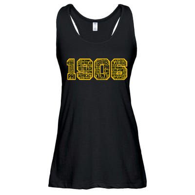 Alpha African Fraternity Hand Sign 1906 Words Ladies Essential Flowy Tank