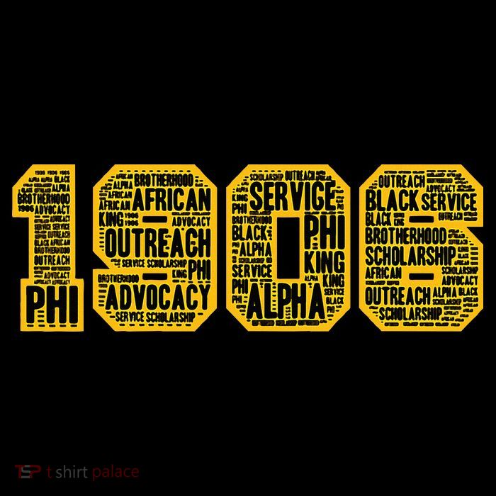 Alpha African Fraternity Hand Sign 1906 Words Premium T-Shirt