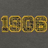 Alpha African Fraternity Hand Sign 1906 Words Cotton Canvas Backpack