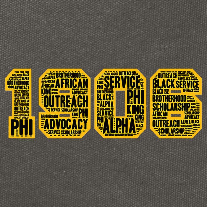 Alpha African Fraternity Hand Sign 1906 Words Cotton Canvas Backpack