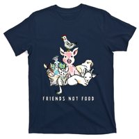 Animals Are Friends Not Food Pig Cow Vegan Vegetarian T-Shirt