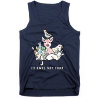 Animals Are Friends Not Food Pig Cow Vegan Vegetarian Tank Top