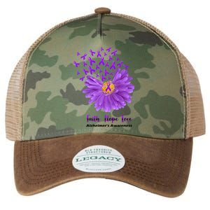 Alzheimer's Awareness Faith Hope Love Legacy Tie Dye Trucker Hat