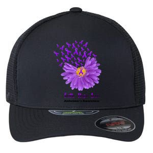 Alzheimer's Awareness Faith Hope Love Flexfit Unipanel Trucker Cap