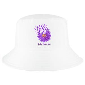 Alzheimer's Awareness Faith Hope Love Cool Comfort Performance Bucket Hat