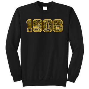 Alpha African Fraternity Hand Sign 1906 Words Sweatshirt