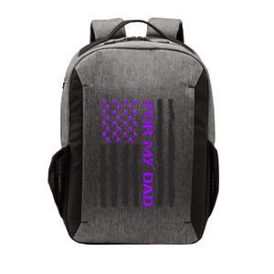 Alzheimer's Awareness For My Dad Support Flag Vector Backpack