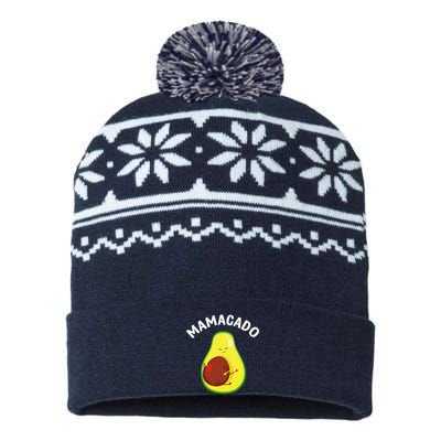 Avocado Art For Women Mama Mom Vegan Guacamole Avocado Lover USA-Made Snowflake Beanie