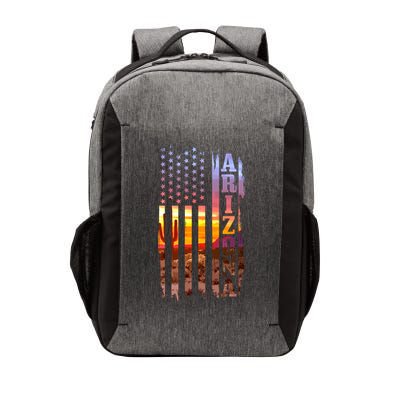 Arizona American Flag Pride Landscape Cactus Patriotic Gift Great Gift Vector Backpack