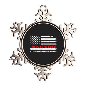 Alabama American Flag Nauvoo Usa Patriotic Souvenir Metallic Star Ornament