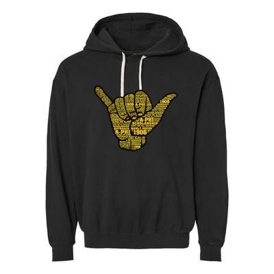 Alpha African Fraternity Hand Sign Words 1906 Garment-Dyed Fleece Hoodie