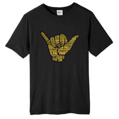 Alpha African Fraternity Hand Sign Words 1906 Tall Fusion ChromaSoft Performance T-Shirt