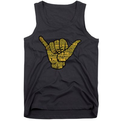 Alpha African Fraternity Hand Sign Words 1906 Tank Top