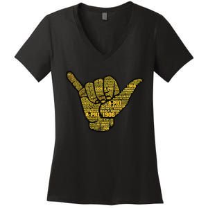 Alpha African Fraternity Hand Sign Words 1906 Women's V-Neck T-Shirt