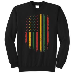 American african flag for black history freedom day Sweatshirt