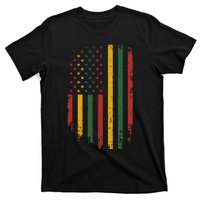 American african flag for black history freedom day T-Shirt