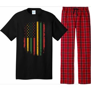 American african flag for black history freedom day Pajama Set