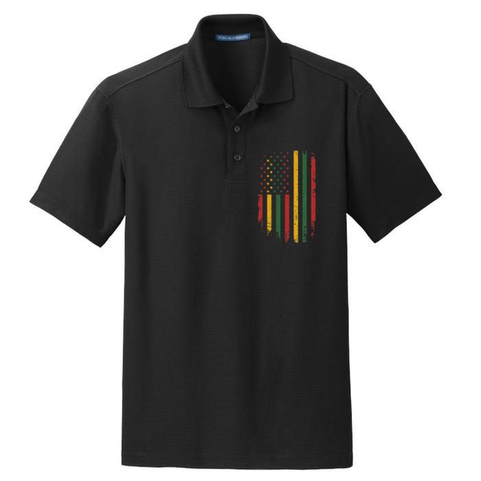 American african flag for black history freedom day Dry Zone Grid Polo