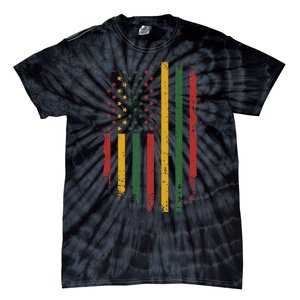 American african flag for black history freedom day Tie-Dye T-Shirt