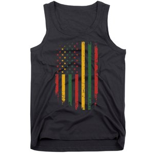 American african flag for black history freedom day Tank Top