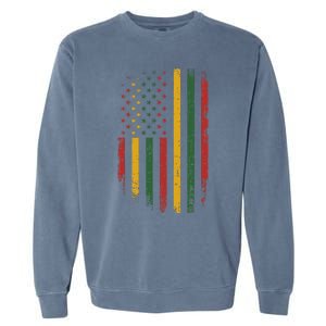 American african flag for black history freedom day Garment-Dyed Sweatshirt