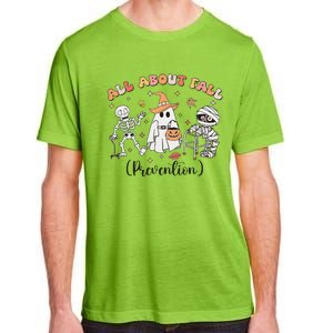 All About Fall Prevention Ghost Occupational Therapy Autumn Adult ChromaSoft Performance T-Shirt