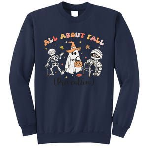 All About Fall Prevention Ghost Occupational Therapy Autumn Sweatshirt