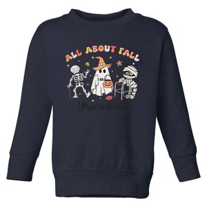 All About Fall Prevention Ghost Occupational Therapy Autumn Toddler Sweatshirt