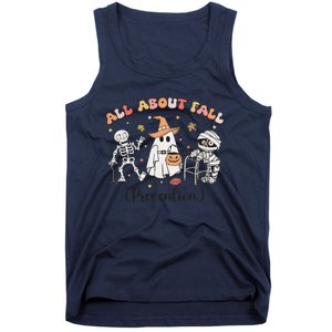 All About Fall Prevention Ghost Occupational Therapy Autumn Tank Top