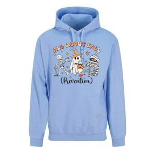 All About Fall Prevention Ghost Occupational Therapy Autumn Unisex Surf Hoodie