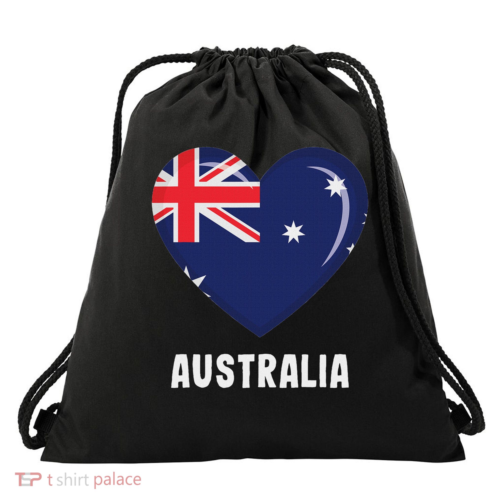 Australian Australia Flag Drawstring Bag