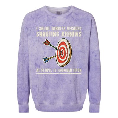 Archery Archer Funny Bowman Bow Archer Colorblast Crewneck Sweatshirt