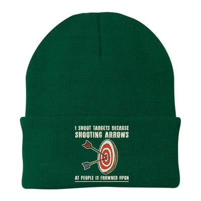 Archery Archer Funny Bowman Bow Archer Knit Cap Winter Beanie