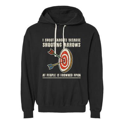 Archery Archer Funny Bowman Bow Archer Garment-Dyed Fleece Hoodie