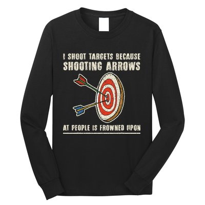 Archery Archer Funny Bowman Bow Archer Long Sleeve Shirt