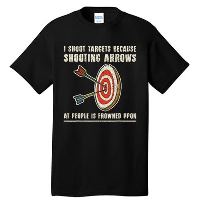 Archery Archer Funny Bowman Bow Archer Tall T-Shirt