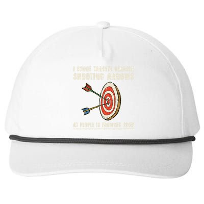 Archery Archer Funny Bowman Bow Archer Snapback Five-Panel Rope Hat