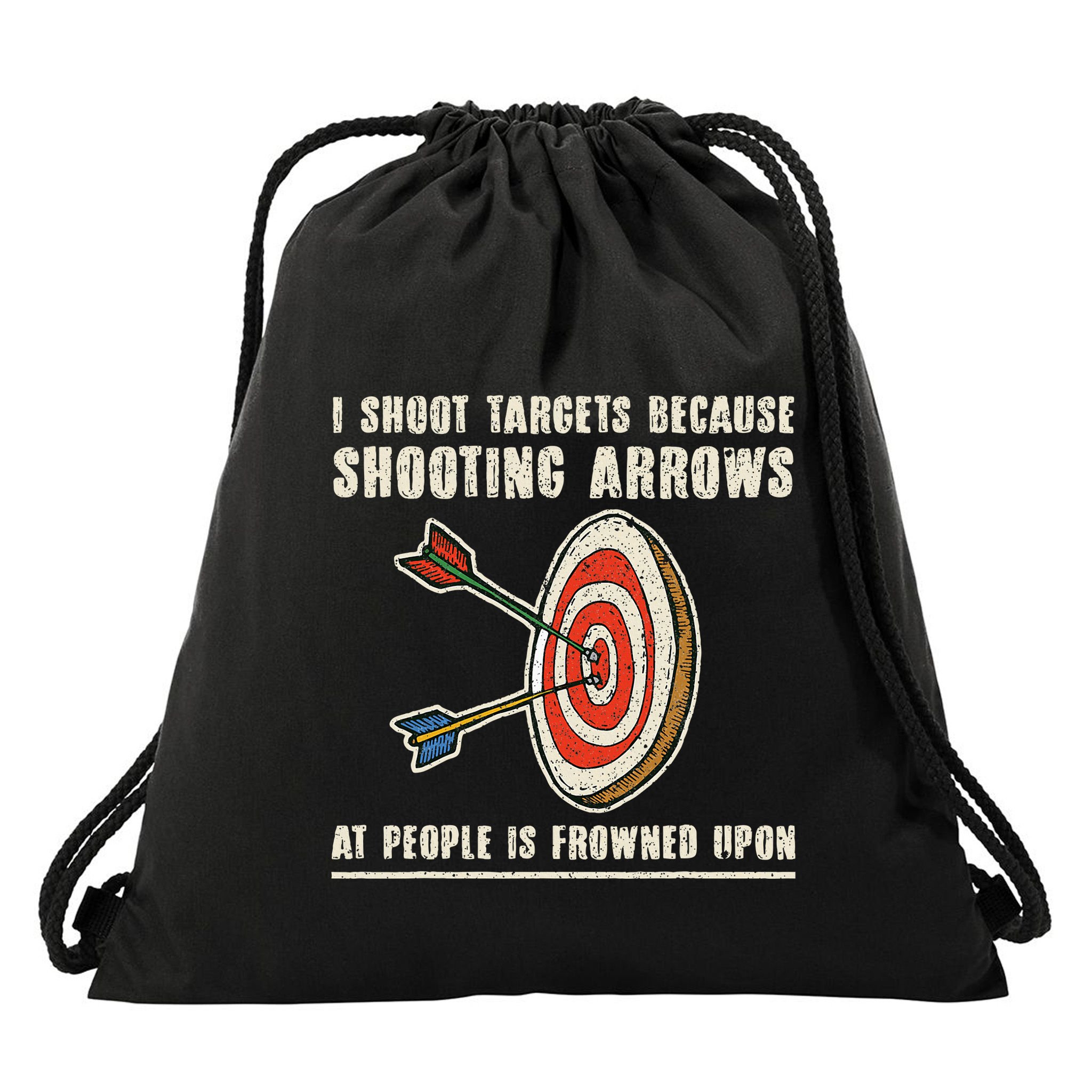 Archery Archer Funny Bowman Bow Archer Drawstring Bag