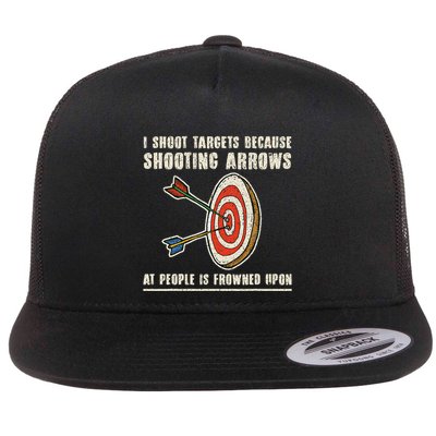 Archery Archer Funny Bowman Bow Archer Flatbill Hat