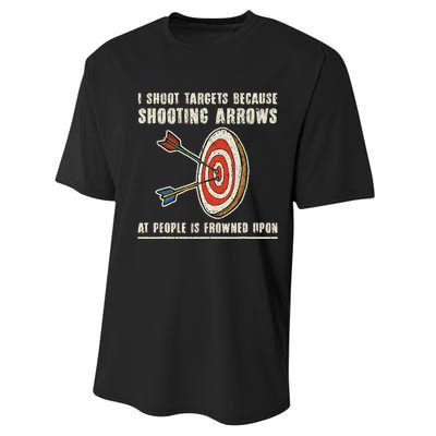 Archery Archer Funny Bowman Bow Archer Performance Sprint T-Shirt