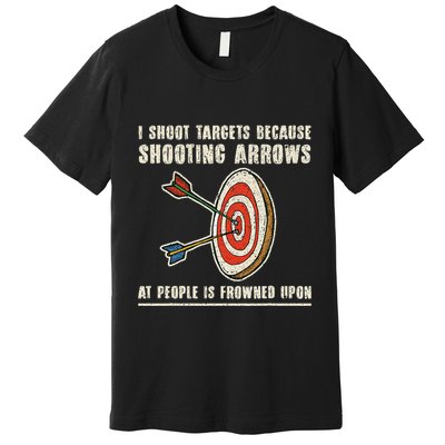 Archery Archer Funny Bowman Bow Archer Premium T-Shirt